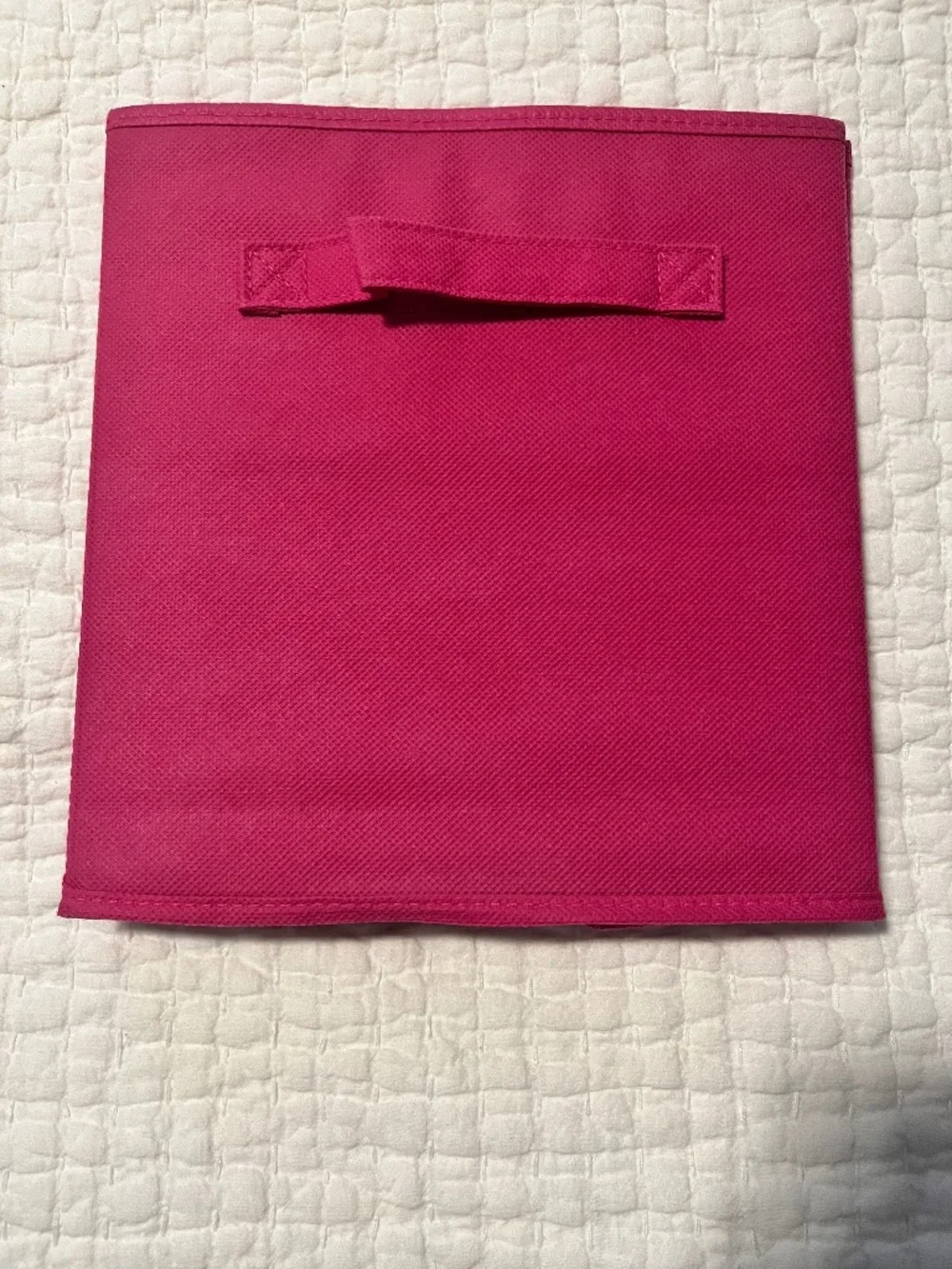 SET OF FOUR Pink Fabric Storage Box